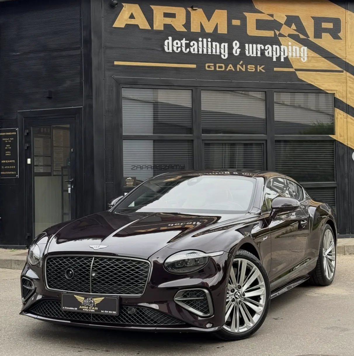 Bentley Continental GT z folią PPF — ARM CAR Auto Spa Gdańsk